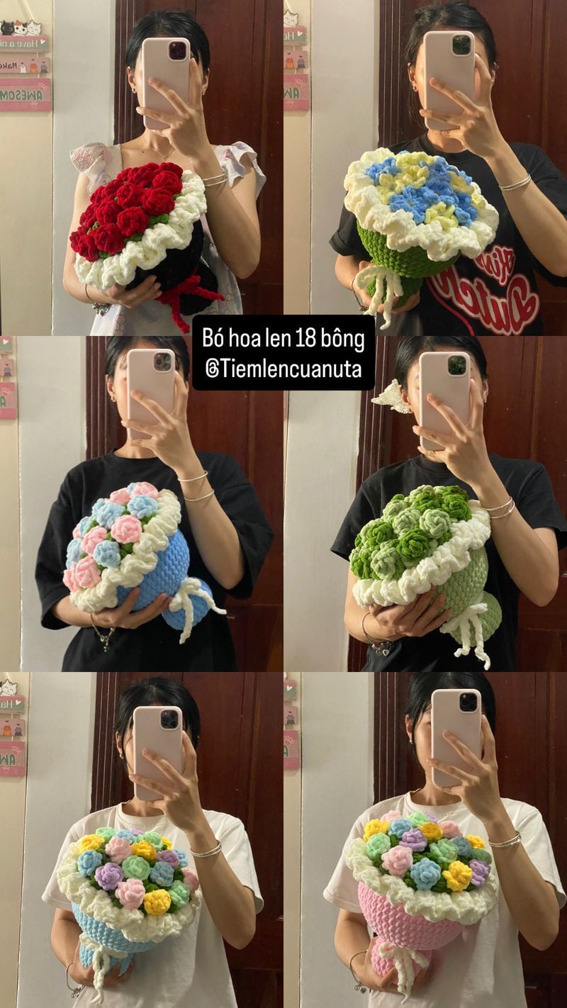 Bó hoa hồng 18 bông - 2