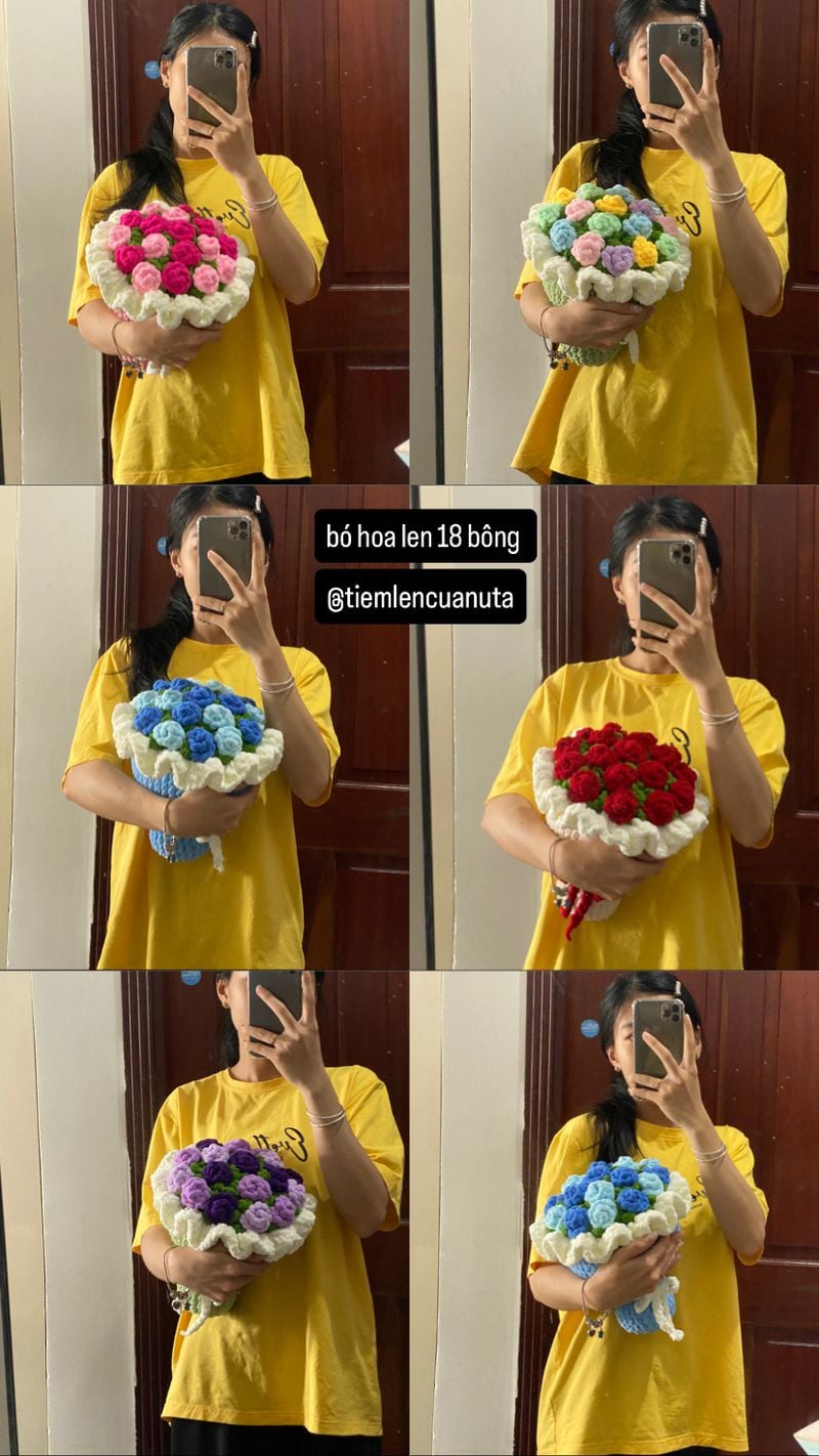 Bó hoa hồng 18 bông - 1